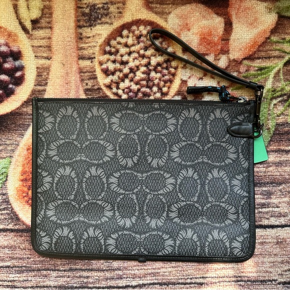 Coach x Michael B Jordan Charter Pouch in Mummified Signature Canvas with Rexy - Picture 2 of 8